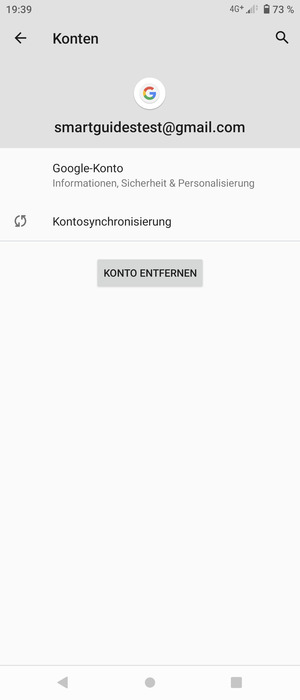 Wählen Sie Kontosynchronisierung