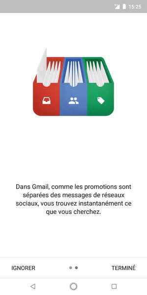 Sélectionnez TERMINÉ