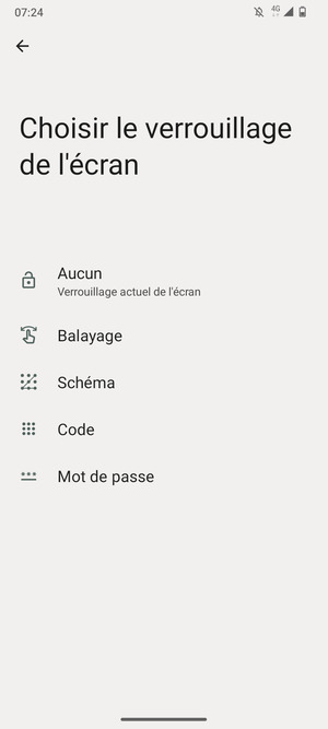 Sélectionnez Schéma