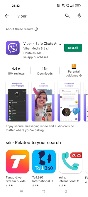 Select the app