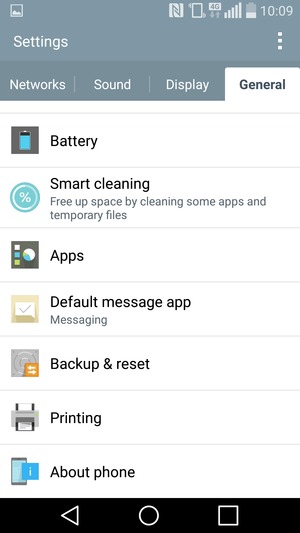 Scroll to and select Backup & reset