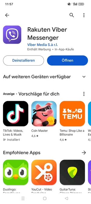 Wählen Sie Öffnen