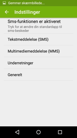 Vælg Tekstmeddelelse (SMS)