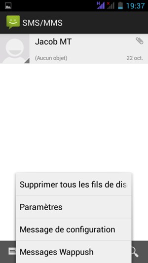 Sélectionnez Paramètres