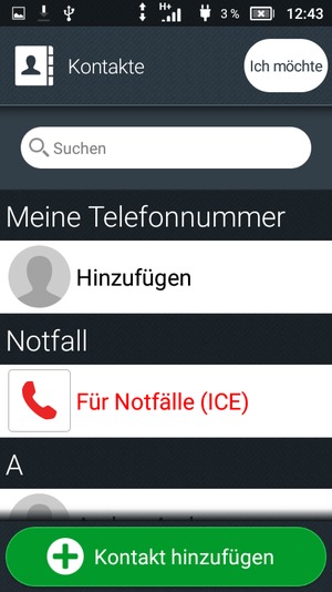 Wählen Sie Ich möchte