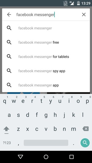 Enter the app name and select Search