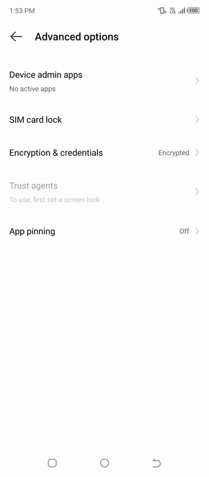 Select SIM card lock
