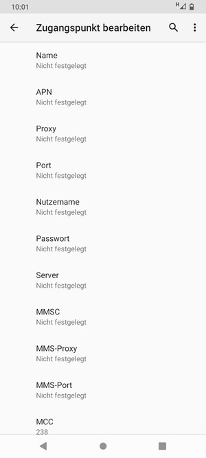 Geben Sie MMS-Informationen ein