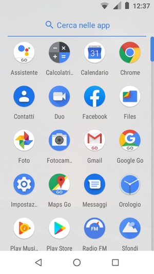 Scorri e seleziona Impostazioni