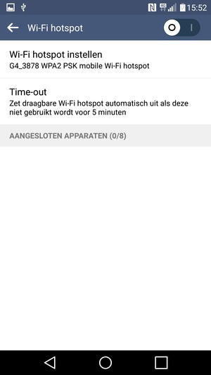 Selecteer Wi-Fi hotspot instellen