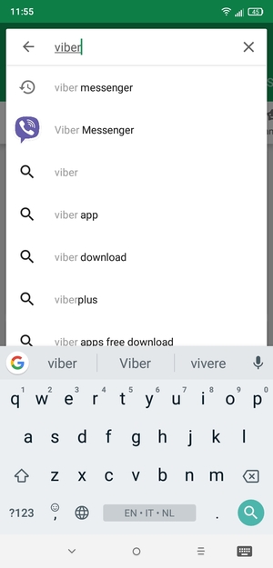 Enter the app name and select Search