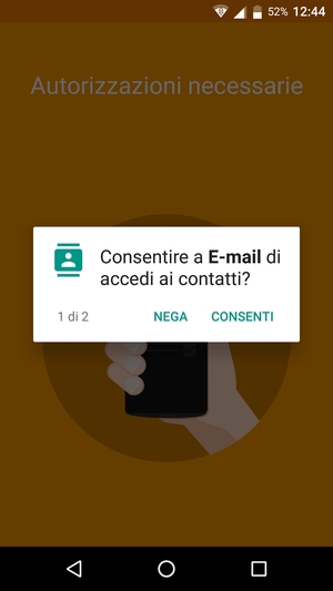 Seleziona CONSENTI