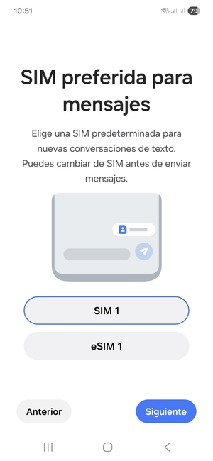 Seleccione la opción deseada y seleccione Siguiente