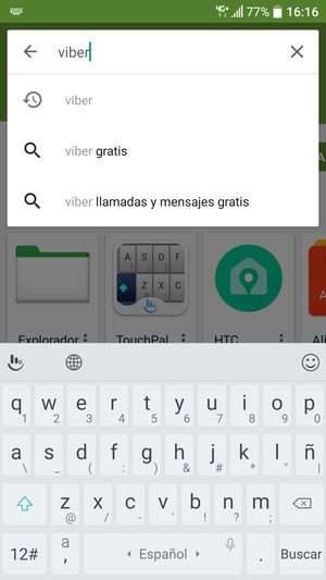 Introduzca el nombre de la aplicación y seleccione Buscar