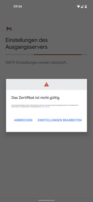 Wählen Sie EINSTELLUNGEN BEARBEITEN
