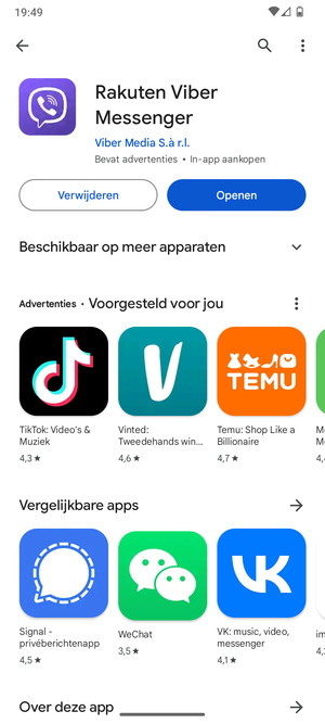 Selecteer Openen