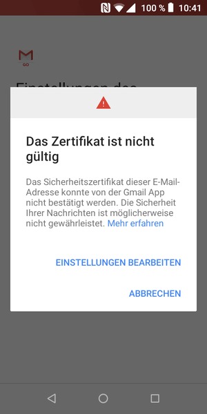 Wählen Sie EINSTELLUNGEN BEARBEITEN
