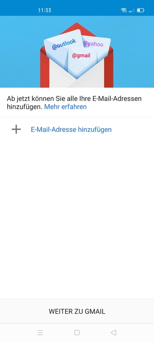 Wählen Sie E-Mail-Adresse hinzufügen