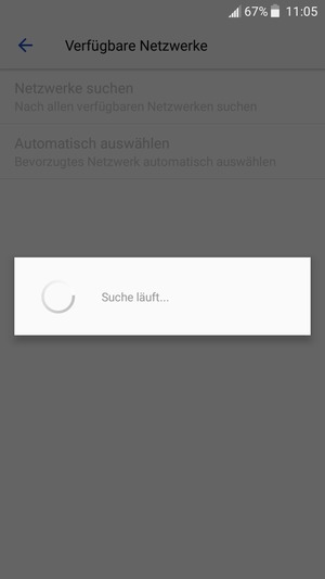 Warten Sie, bis die Suche abgeschlossen ist
