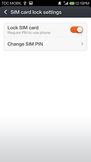 Select Change SIM PIN