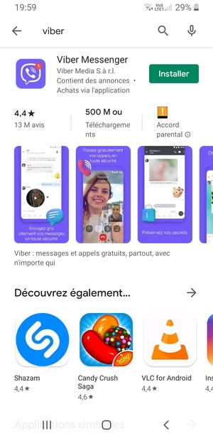 Sélectionnez l'appli