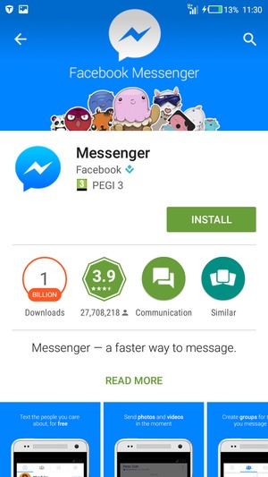 Select INSTALL