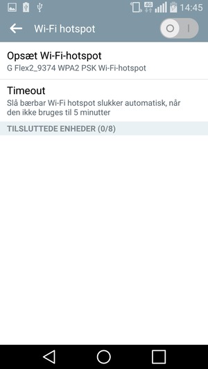 Vælg Opsæt Wi-Fi-hotspot