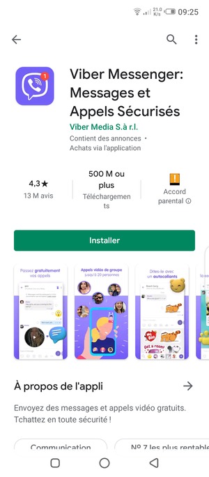 Sélectionnez Installer