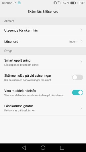 Välj Lösenord