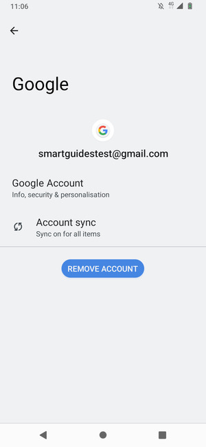 Select Account sync