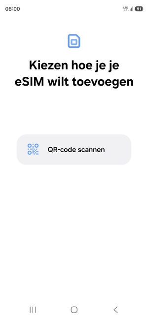Selecteer QR-code scannen