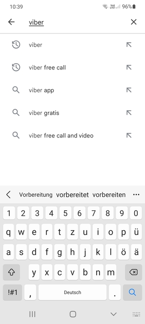 Skriv inn applikasjonsnavnet og velg Søk