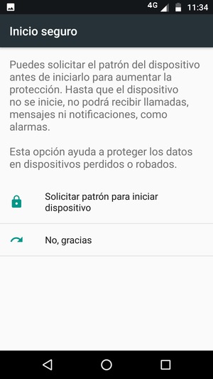 Seleccione la opción deseada