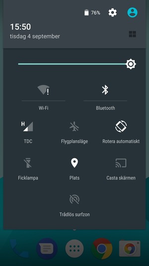 Stäng av Wi-Fi och Bluetooth