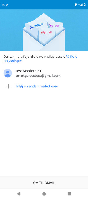 Vælg GÅ TIL GMAIL
