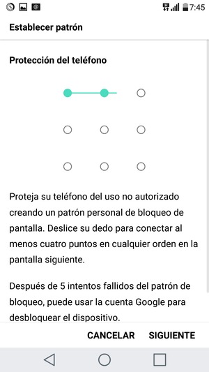 Seleccione SIGUIENTE