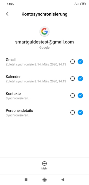 Ihre Daten werden synchronisiert