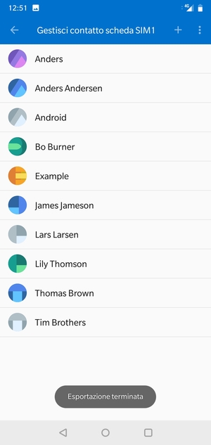Sus contactos se guardarán en su cuenta de Google y se guardarán en su teléfono la próxima vez que Google sea sincronizado.