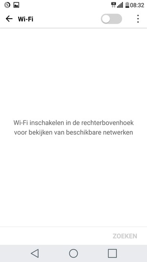 Schakel Wi-Fi in