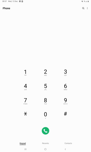 Press and hold the number 1