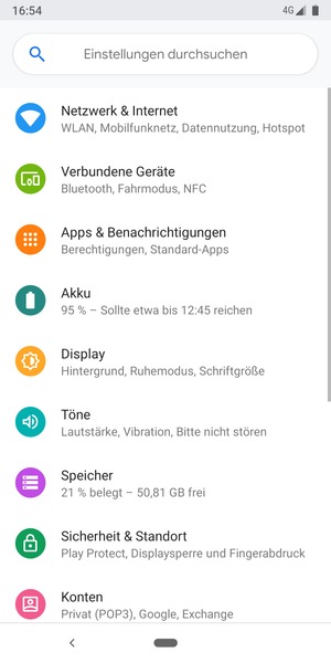Wählen Sie Netzwerk & Internet