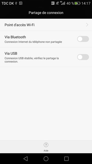 Sélectionnez Points d'accès Wi-Fi
