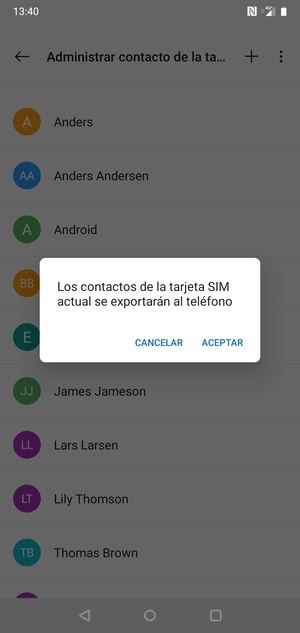 Seleccione ACEPTAR