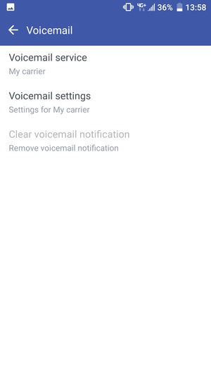 Select Voicemail settings