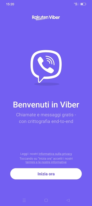 L'app è pronta per l'uso