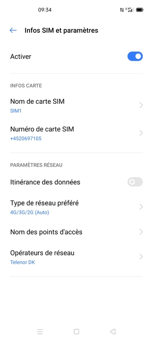 Sélectionnez Noms des points d'accès