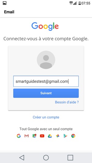 Sélectionnez Suivant
