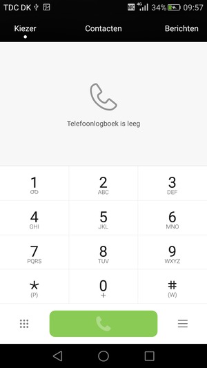 Klik op nummer 1 en houd dit vast