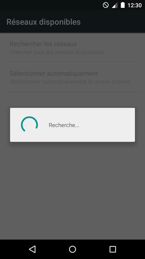 Veuillez attendre la fin de la recherche