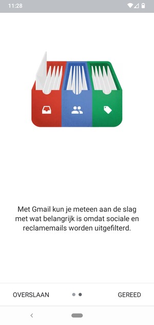 Selecteer GEREED